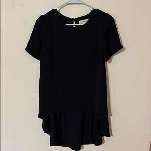 Philosophy Black High-Low Blouse S